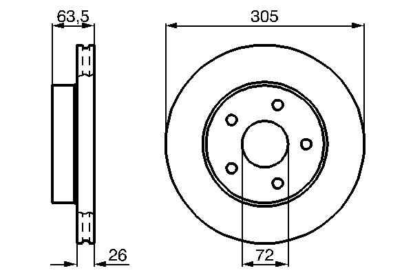 Disque de frein BOSCH 0 986 478 772