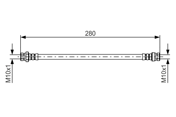 Flexible de frein BOSCH 1 987 481 455