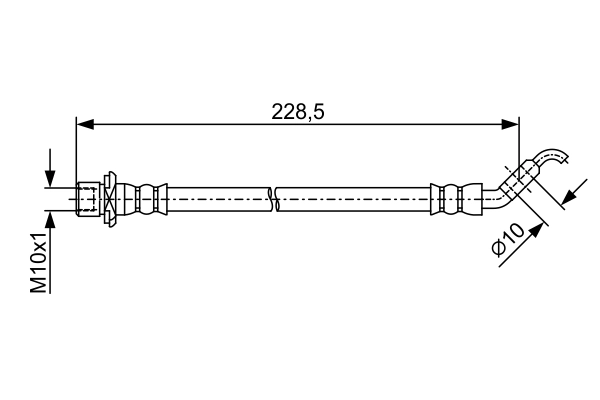 Flexible de frein BOSCH 1 987 481 905