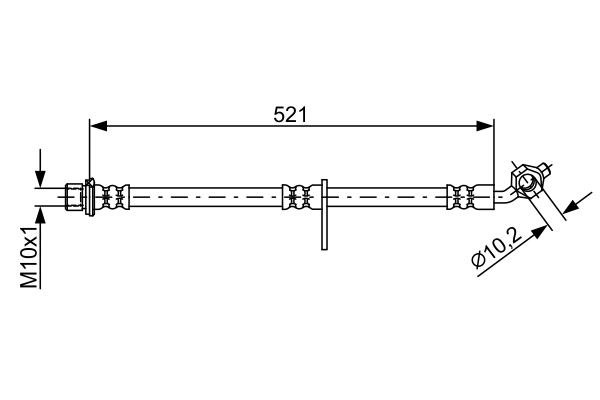 Flexible de frein BOSCH 1 987 481 907