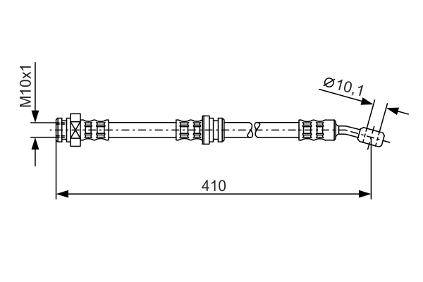 Flexible de frein BOSCH 1 987 476 961