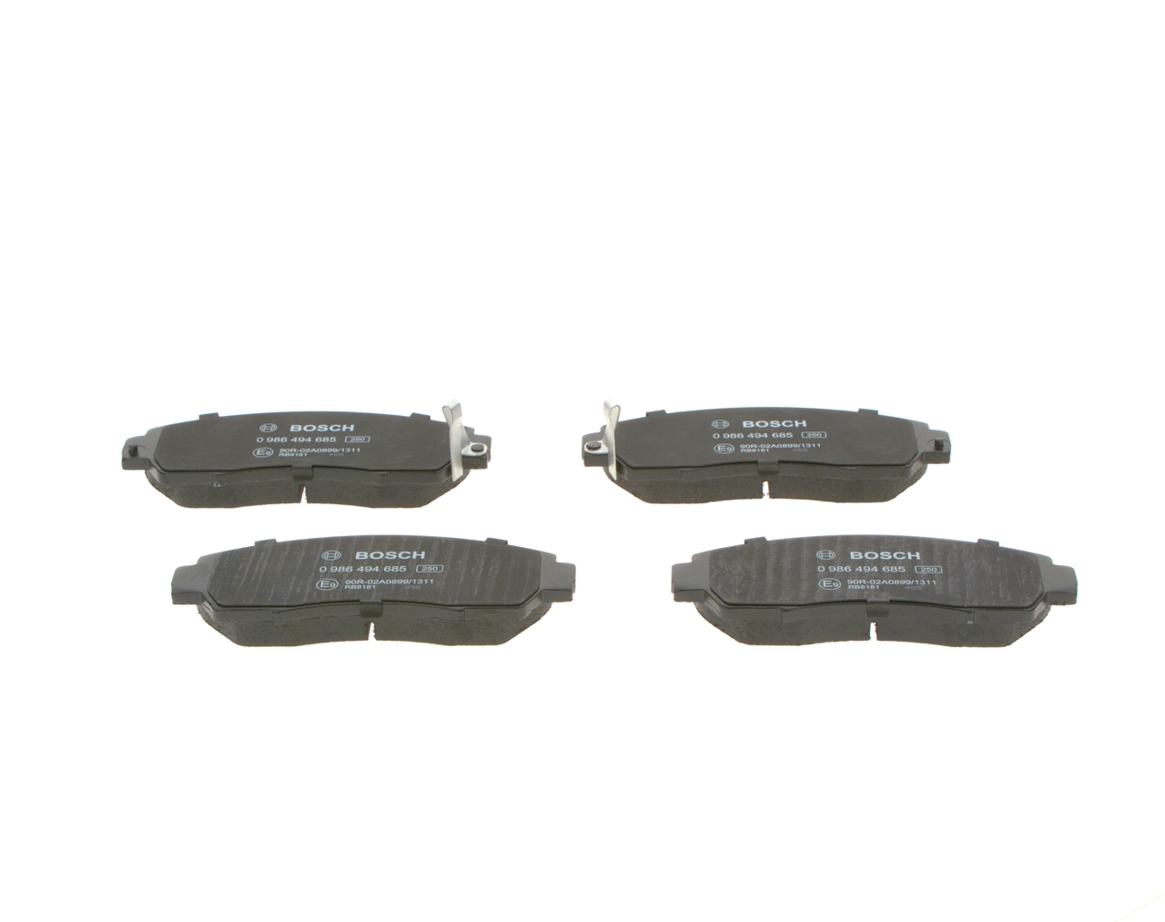 Комплект гальмівних колодок BOSCH (0986494685)