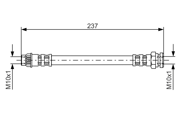 Flexible de frein BOSCH 1 987 481 052