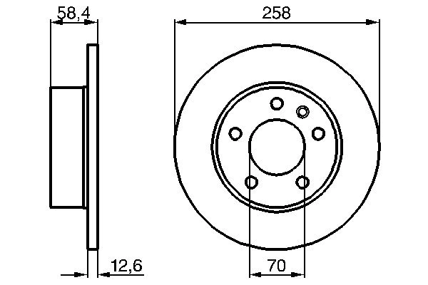 Disque de frein BOSCH 0 986 478 266
