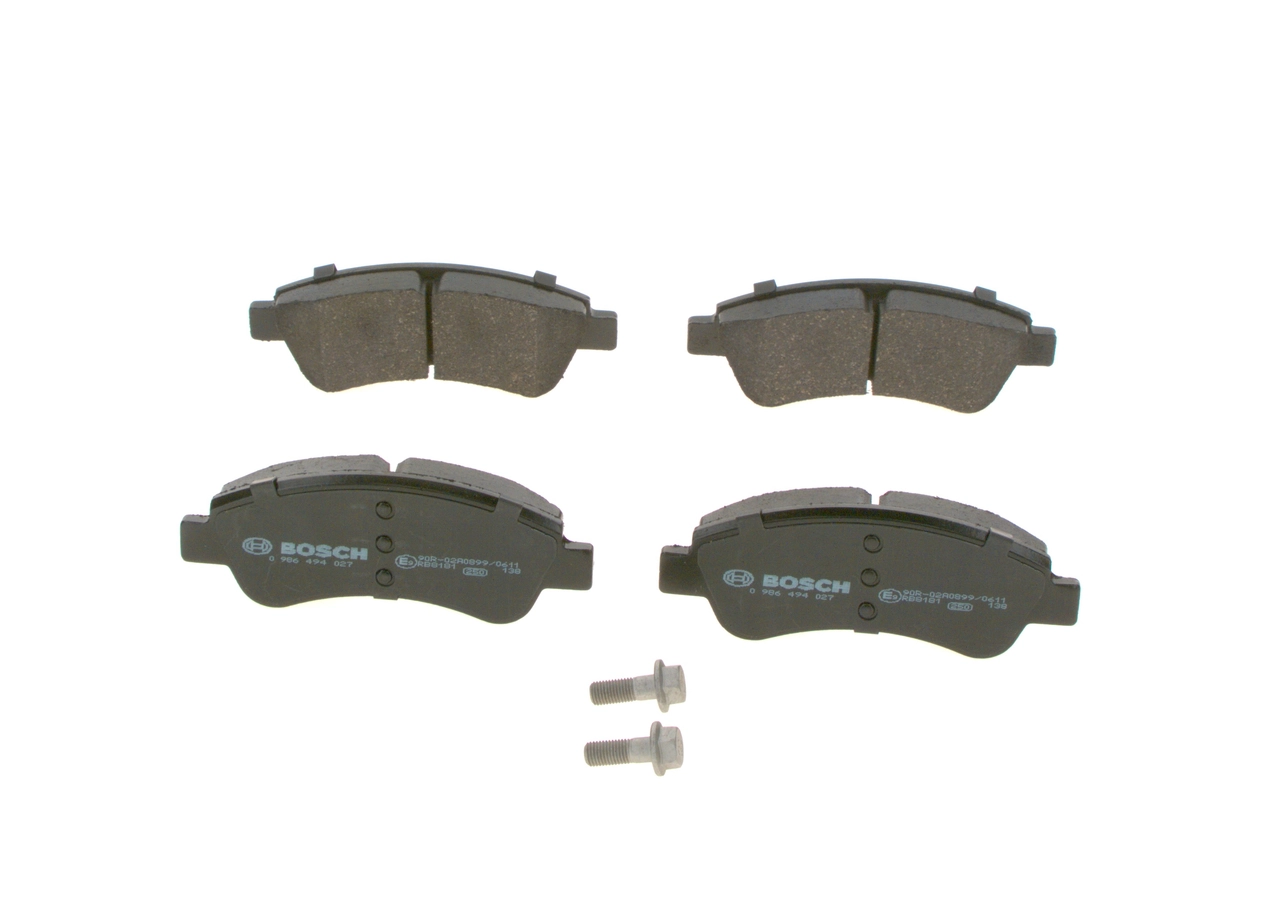 Комплект гальмівних колодок BOSCH (0986494027)