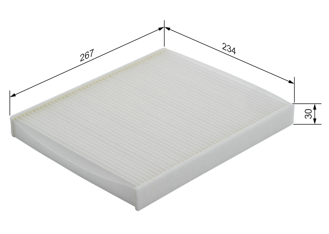 Filtre, air de l'habitacle BOSCH 1 987 432 038