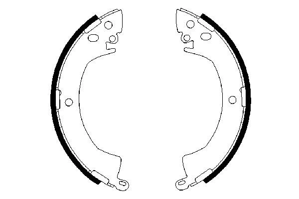 Jeu de mâchoires de frein BOSCH 0 986 487 207