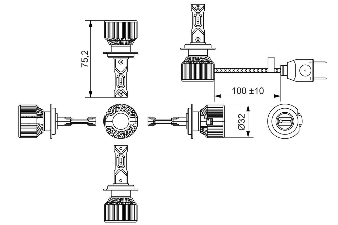 Ampoule, projecteur principal