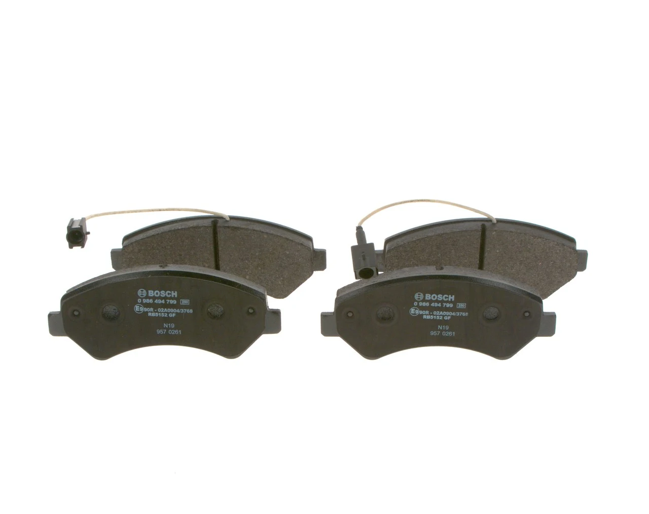 BOSCH 0986494799 — Гальмівні колодки, дискові
