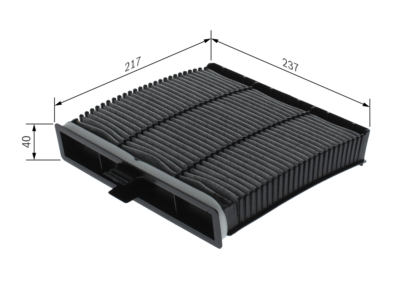 Filtre, air de l'habitacle BOSCH 1 987 432 394