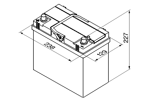 Batterie de démarrage BOSCH 0 092 S40 220