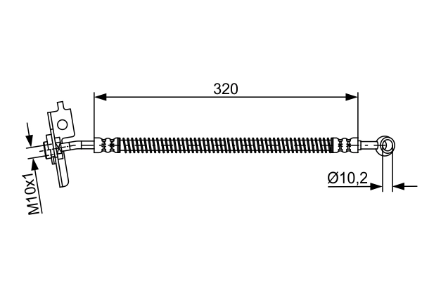 Flexible de frein BOSCH 1 987 481 869