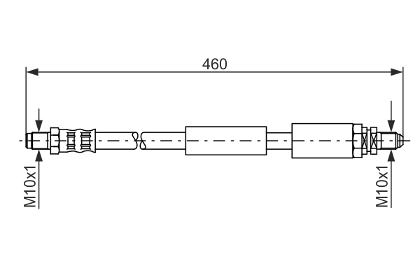 Flexible de frein BOSCH 1 987 481 114