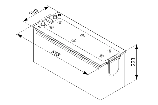 Batterie de démarrage BOSCH 0 092 T40 750