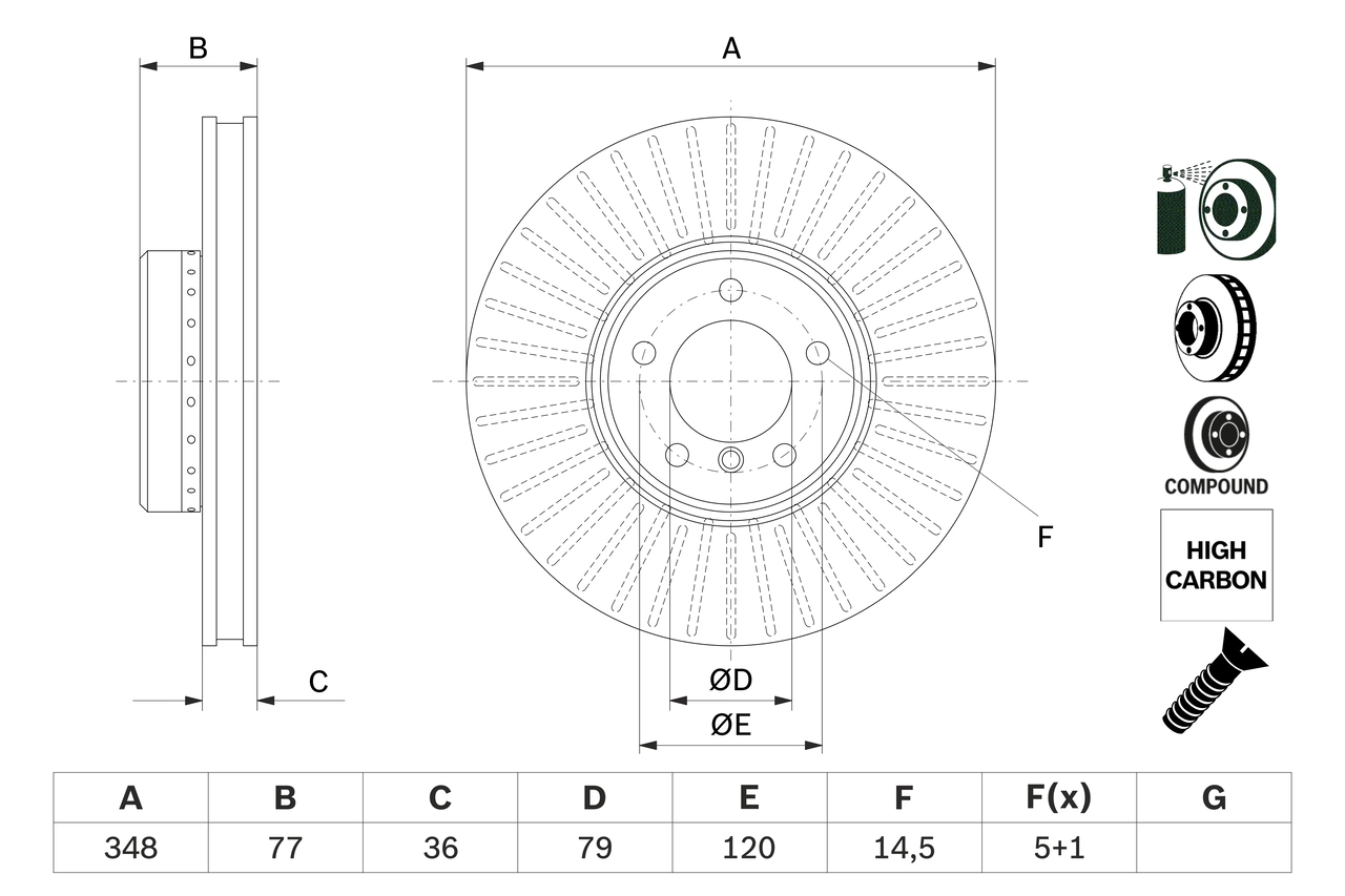 Disque de frein BOSCH 0 986 479 E20