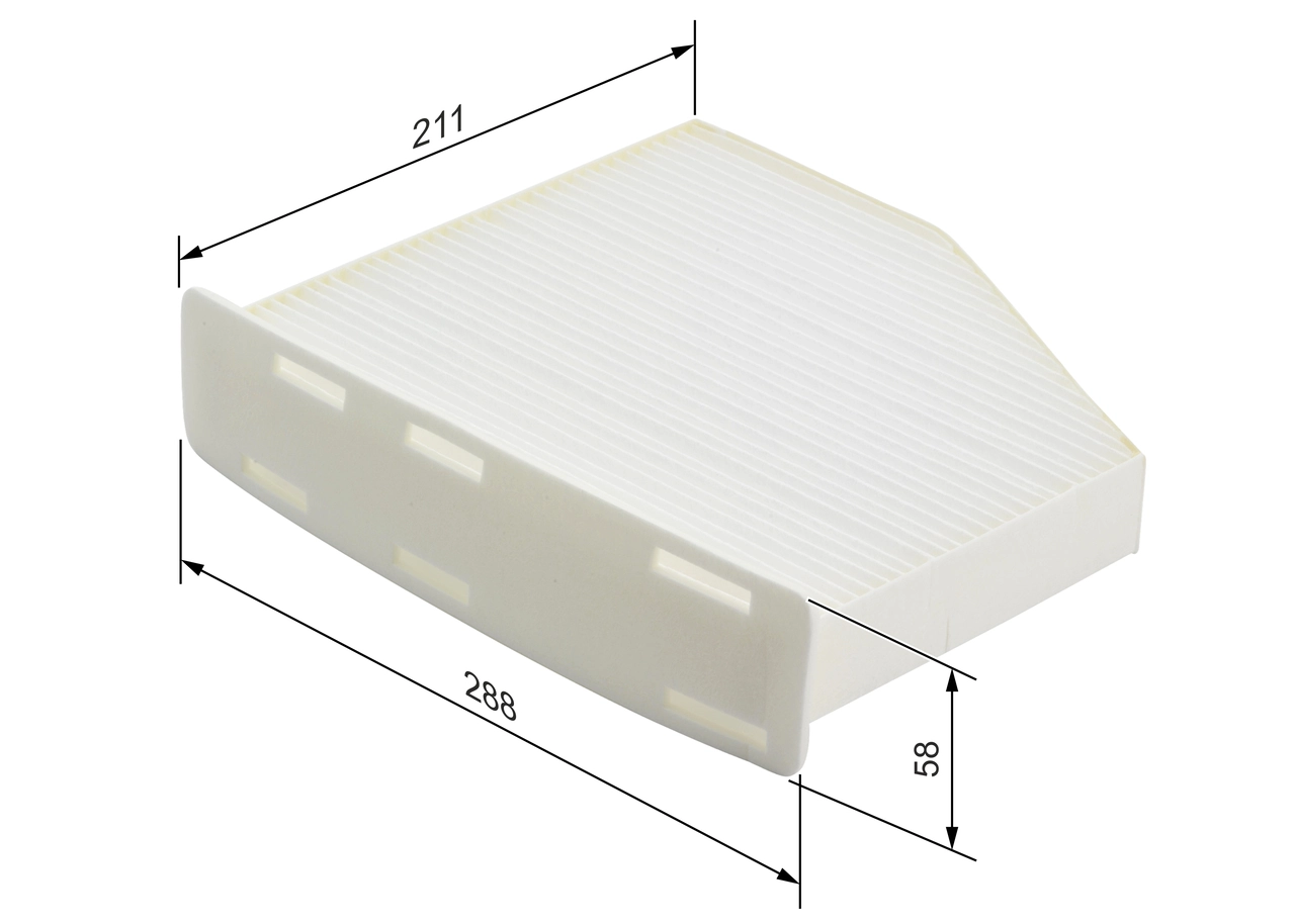 Filtre, air de l'habitacle BOSCH 1 987 432 097