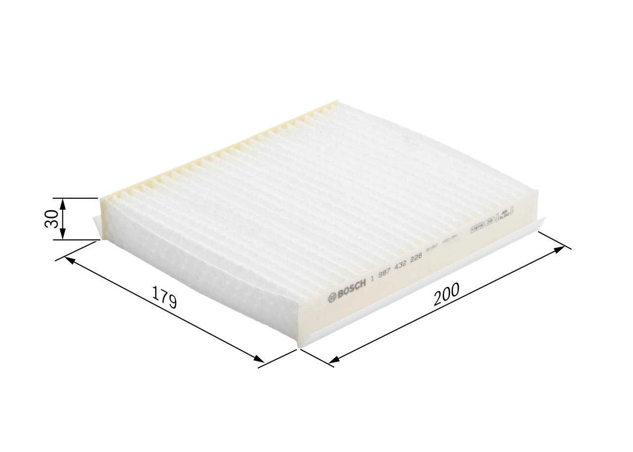 Filtre, air de l'habitacle BOSCH 1 987 432 228