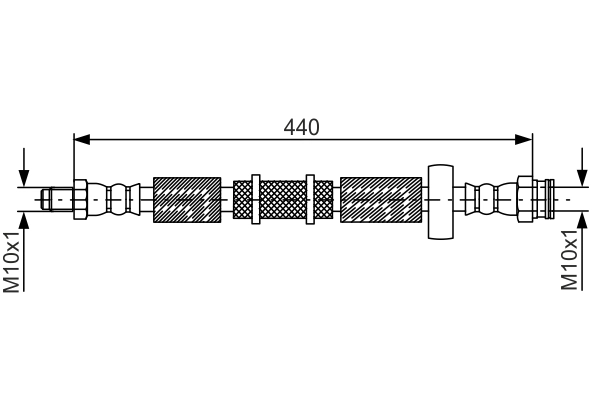 Flexible de frein BOSCH 1 987 481 844