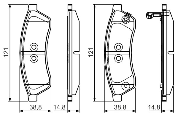 BOSCH 0 986 495 168 — Гальмівні колодки, дискові