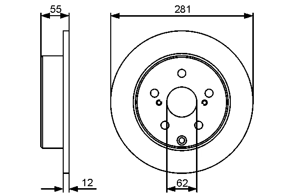 BOSCH 0 986 479 419 — Гальмівний диск