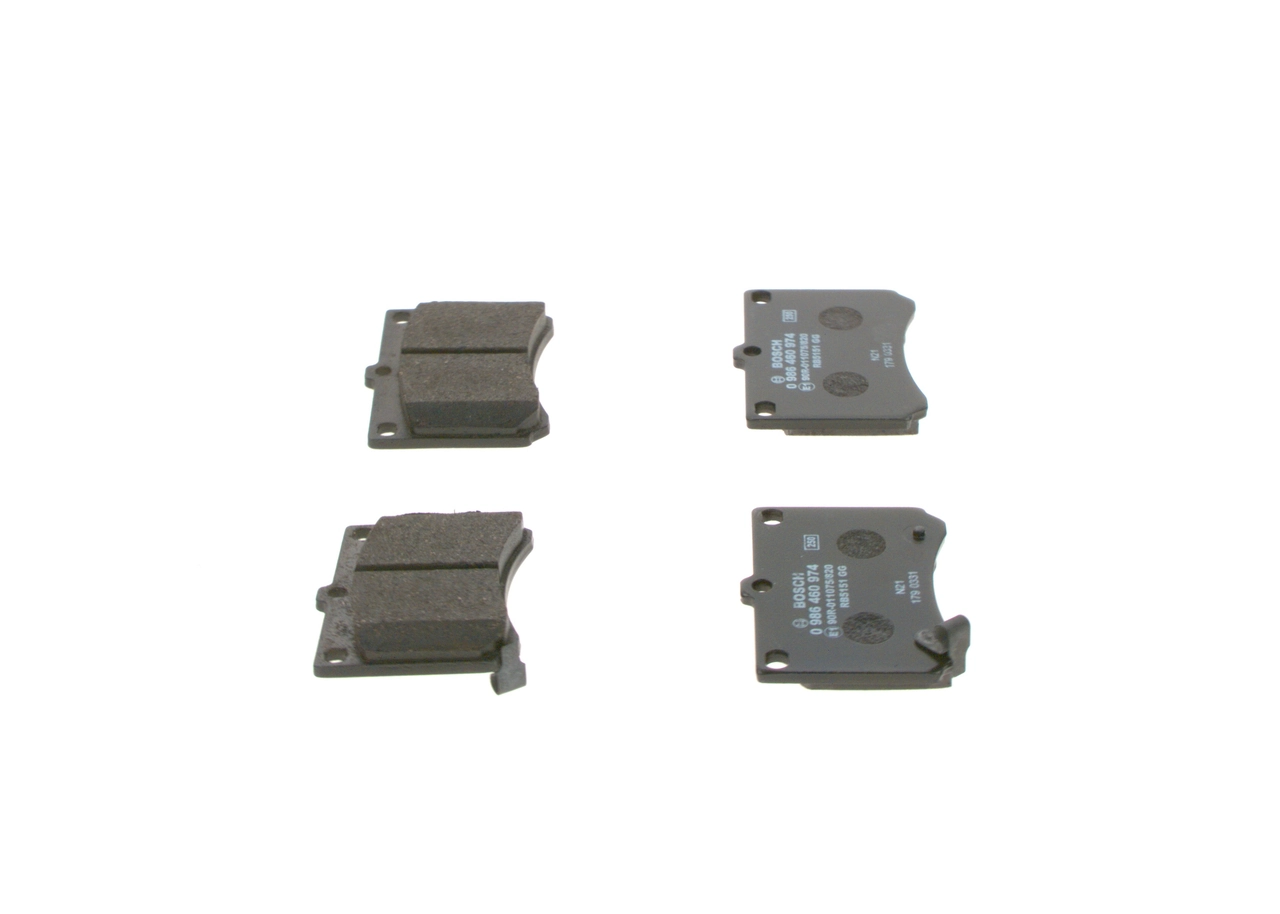 Kit de plaquettes de frein, frein à disque BOSCH 0 986 460 974