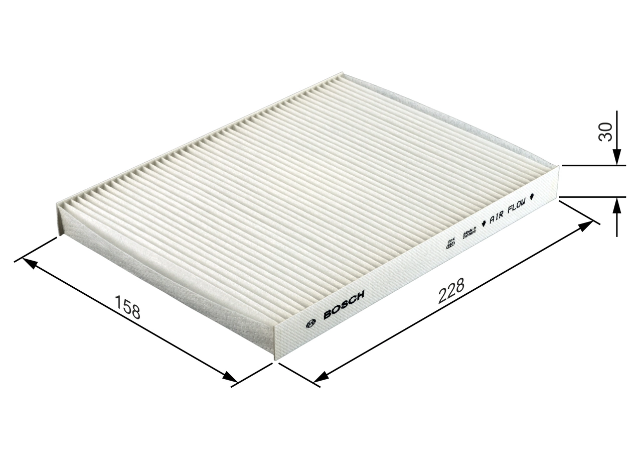 Filtre, air de l'habitacle BOSCH 1 987 432 039