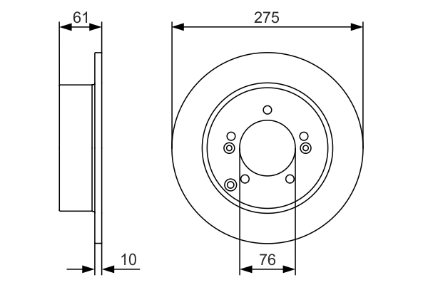 Disque de frein BOSCH 0 986 479 525
