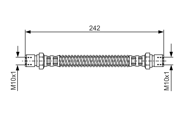 Flexible de frein BOSCH 1 987 481 316