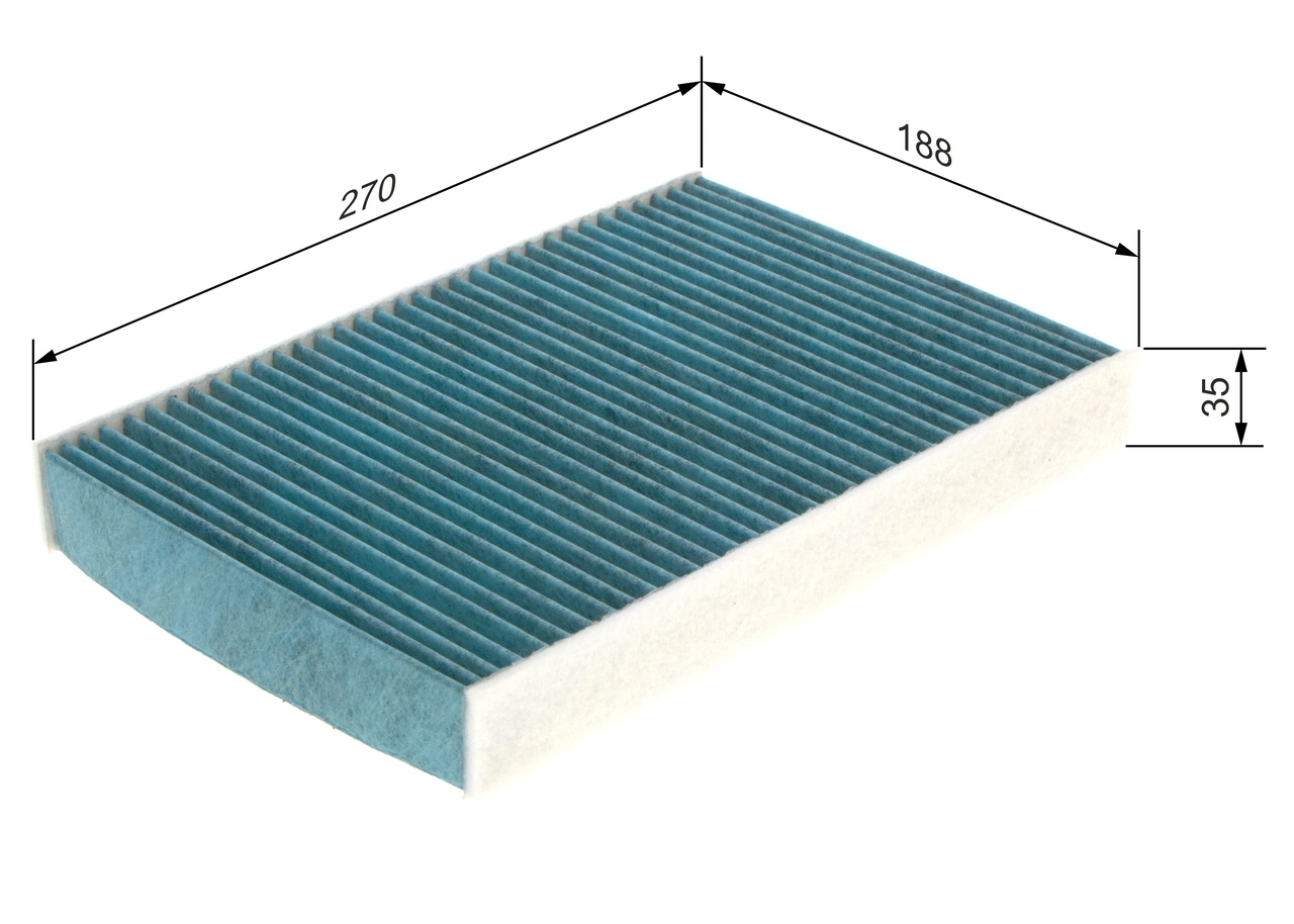 Filtre, air de l'habitacle BOSCH 0 986 628 548