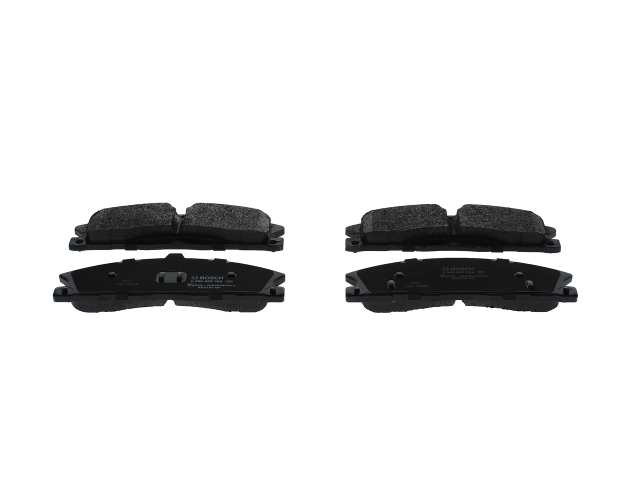 BOSCH 0986495399 — Колодки гальмівні дискові (комплект 4 шт)