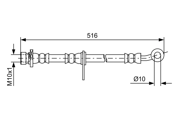 Flexible de frein BOSCH 1 987 481 729