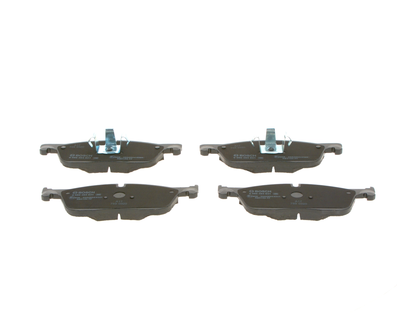 BOSCH 0986494831 — Гальмівні колодки, дискові