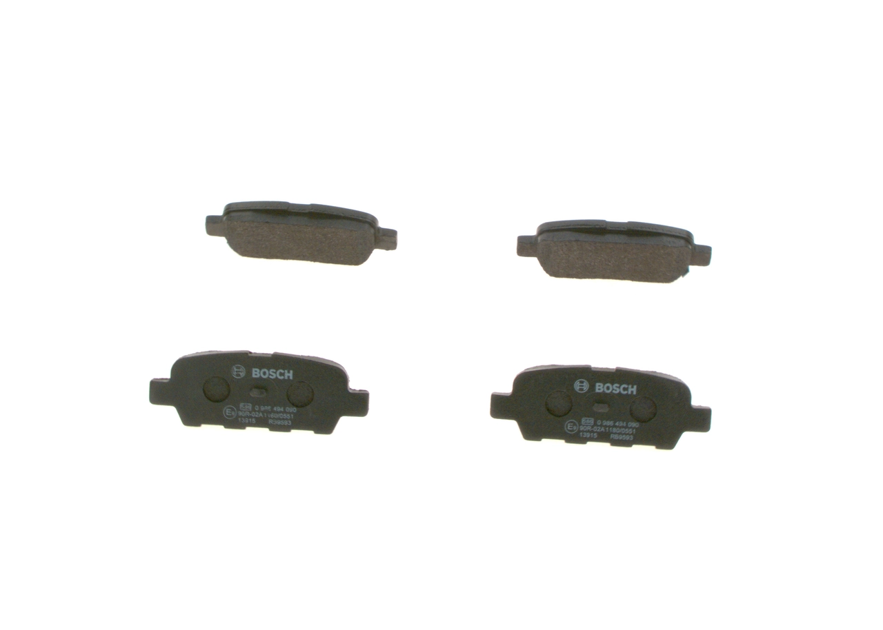 Комплект гальмівних колодок BOSCH (0986494090)