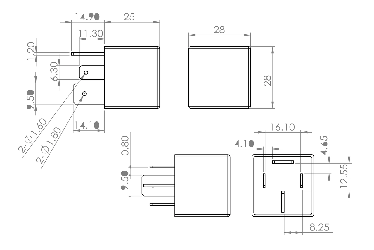 Relais, courant de travail BOSCH 0 986 AH0 083