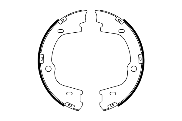 Jeu de mâchoires de frein, frein de stationnement BOSCH 0 986 487 778
