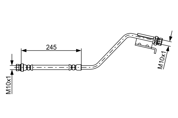 Flexible de frein BOSCH 1 987 481 876