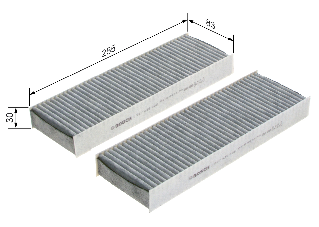 Filtre, air de l'habitacle BOSCH 1 987 435 608