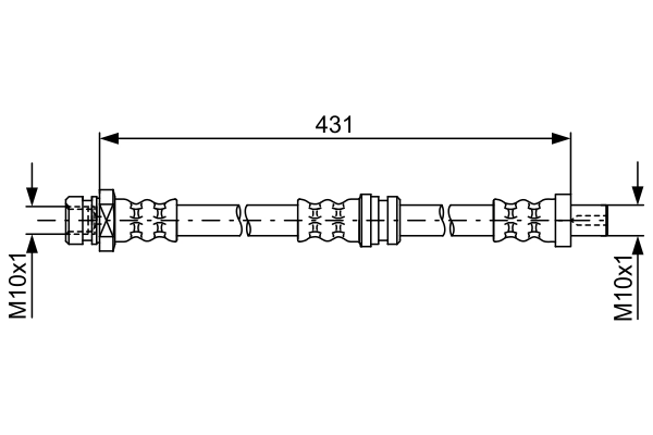 Flexible de frein BOSCH 1 987 481 762