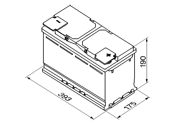 Batterie de démarrage BOSCH 0 092 S50 150