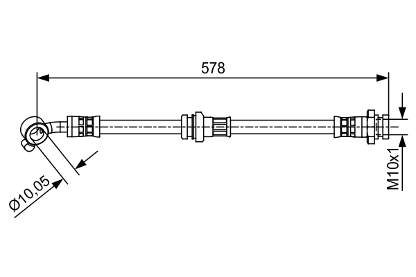 Flexible de frein BOSCH 1 987 481 649