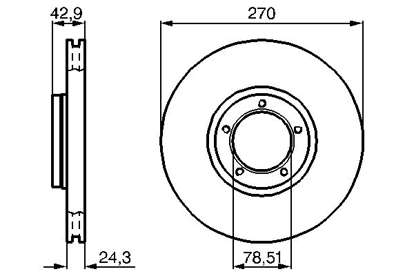 Disque de frein BOSCH 0 986 478 166
