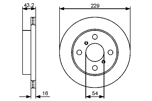 Disque de frein BOSCH 0 986 479 417