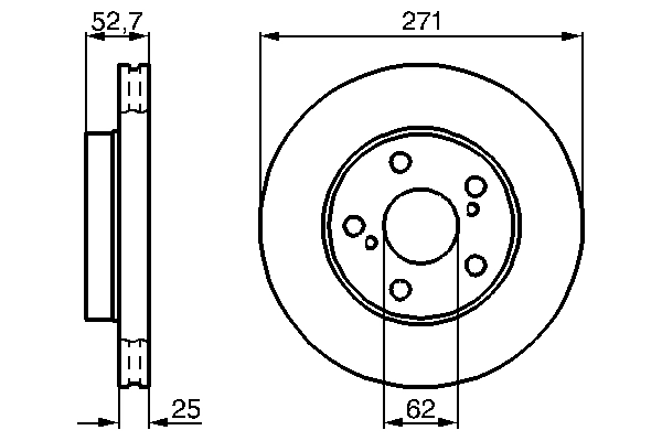 Disque de frein BOSCH 0 986 478 631