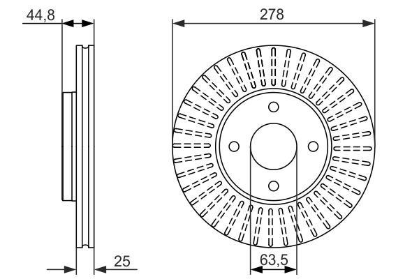 Disque de frein BOSCH 0 986 479 637