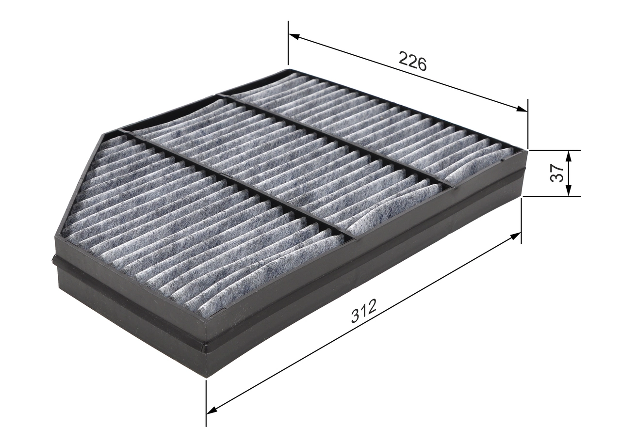 Filtre, air de l'habitacle BOSCH 1 987 435 576