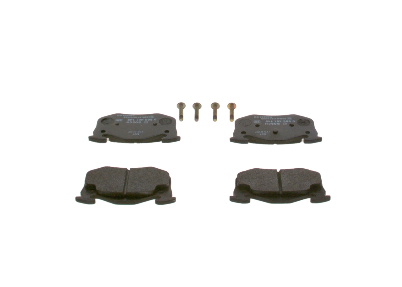 Kit de plaquettes de frein, frein à disque BOSCH 0 986 461 149