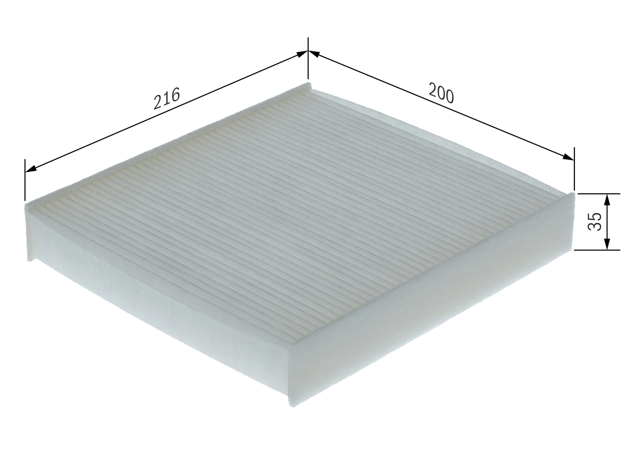 Filtre, air de l'habitacle BOSCH 1 987 435 156