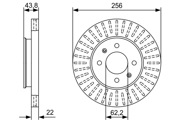 BOSCH 0 986 479 W05 — Диск гальмівний