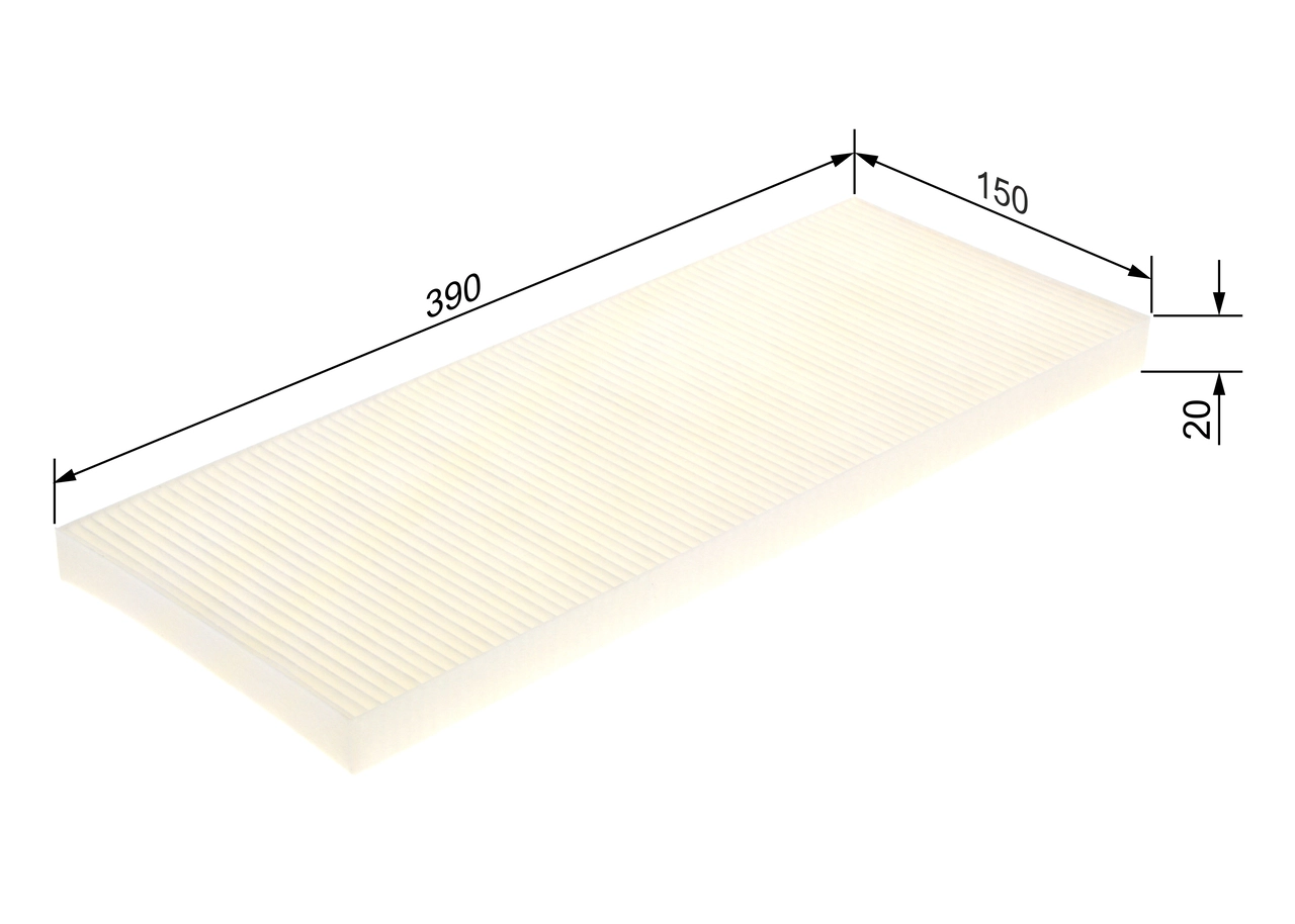 Filtre, air de l'habitacle BOSCH 1 987 431 220