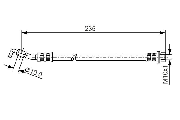 Flexible de frein BOSCH 1 987 481 177